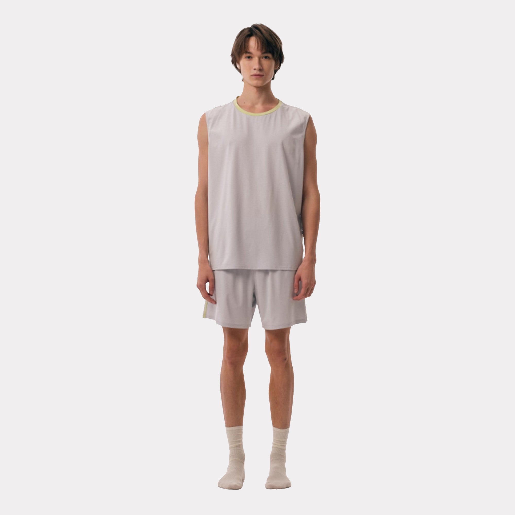 Men's summer cool sleeveless vest shorts pajamas