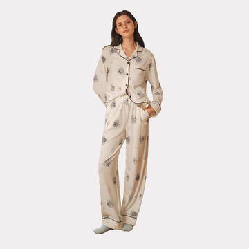 Spring Bear Print Women's Pajamas