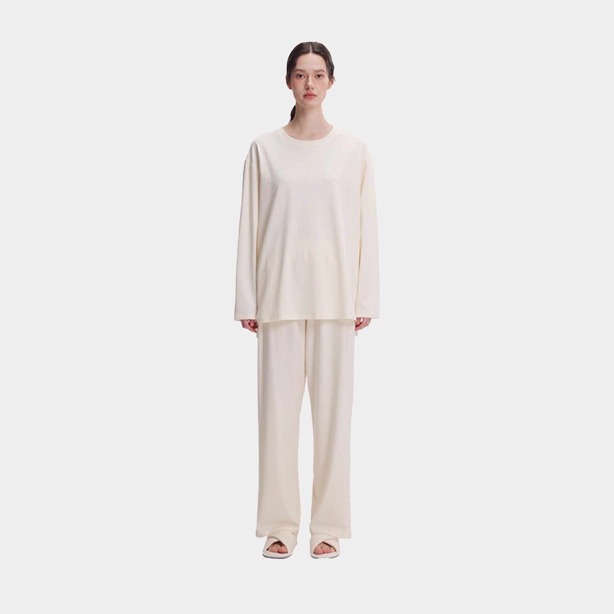Spring and summer women's casual round neck home wear suit