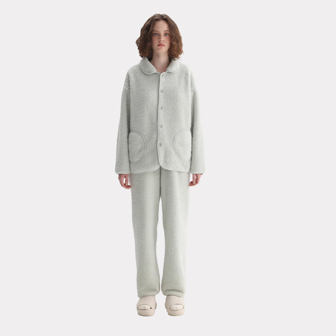 Women's winter thick fleece pajamas