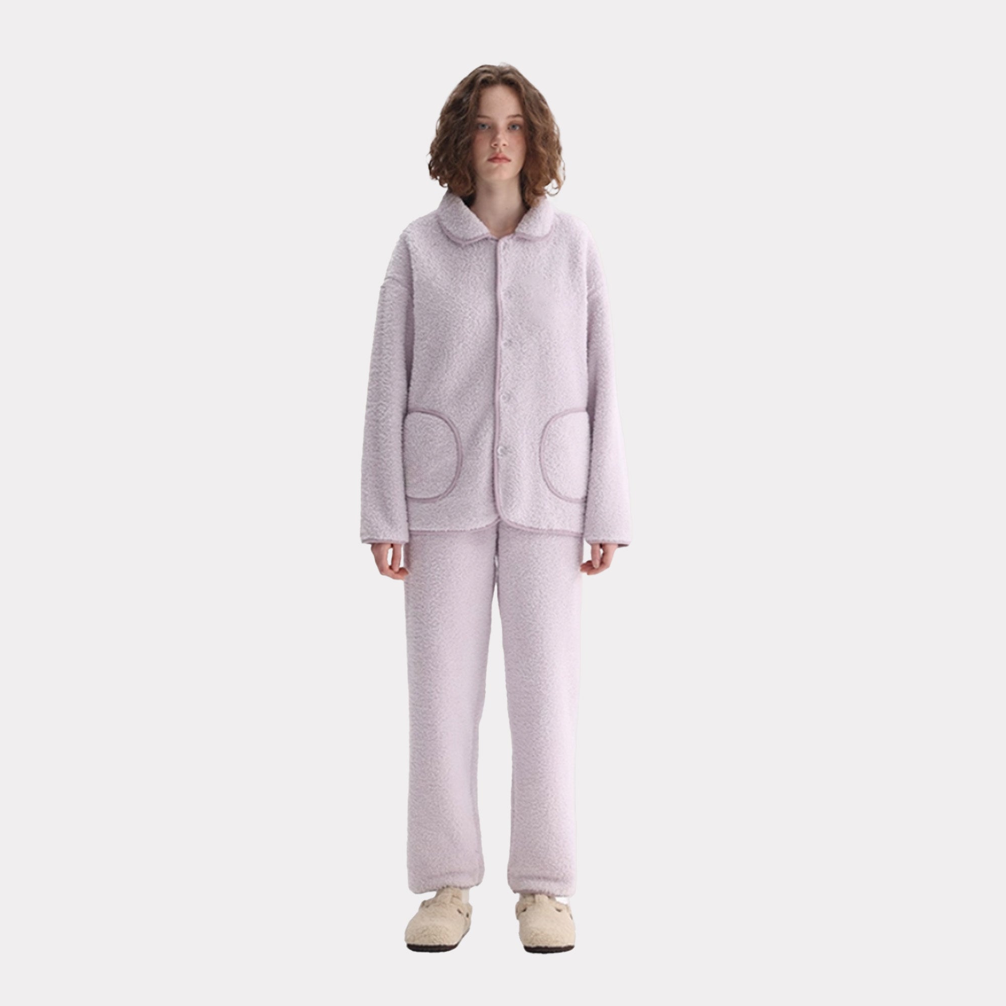 Women's winter thick fleece pajamas