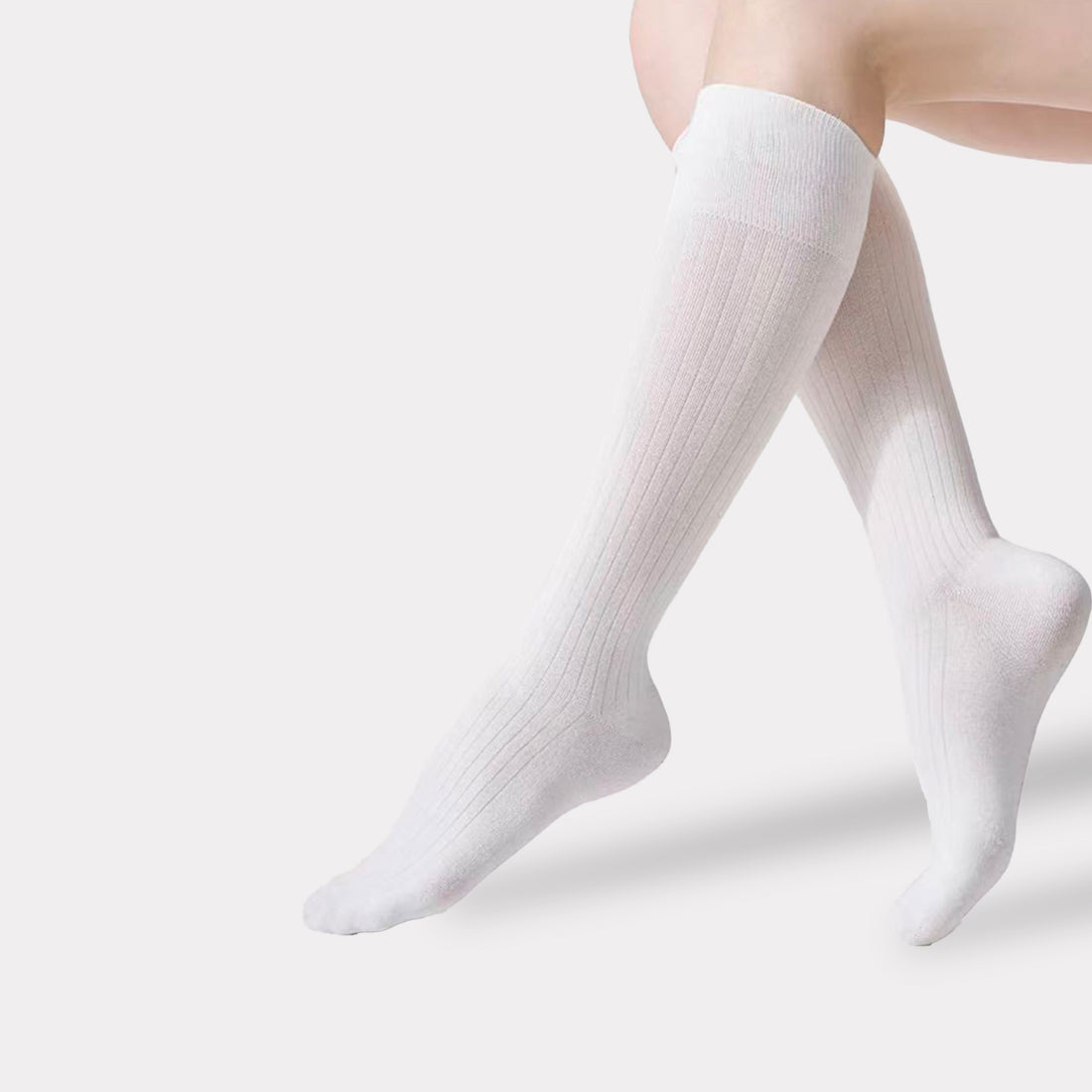women's spring and summer high socks with compression and slimming effect
