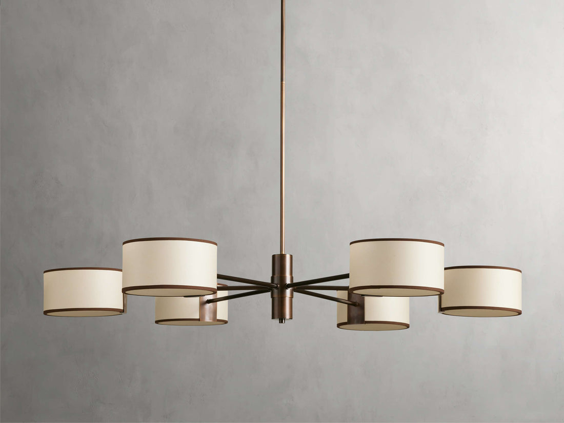 Daphne 48" Round Chandelier in Ecru
