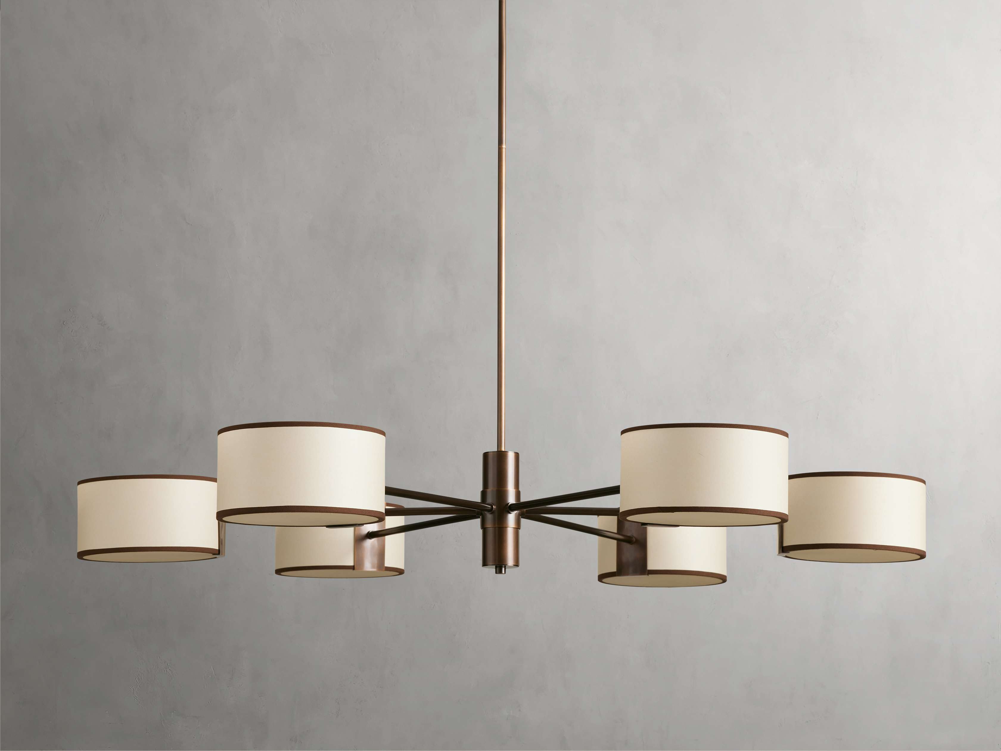 Daphne 48" Round Chandelier in Ecru